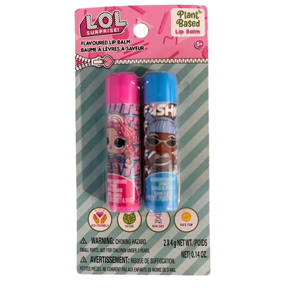 LOL Surprise Townley Plant-Based Lip Balm 2-Pack